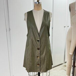 NWT Vegan Leather Zara Jumper Dress